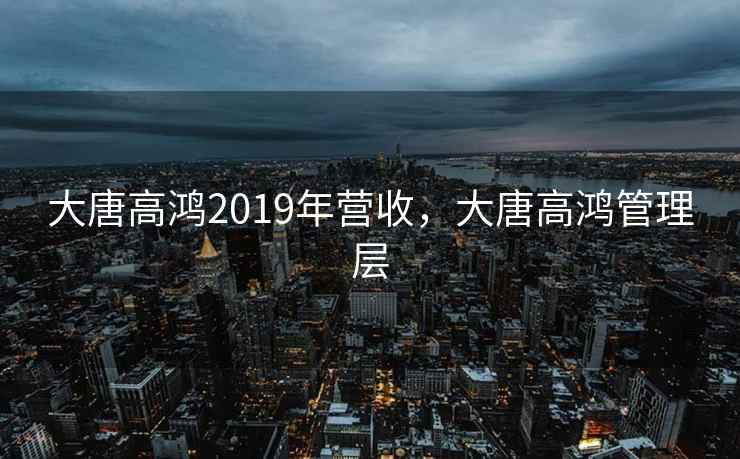大唐高鸿2019年营收，大唐高鸿管理层  第1张