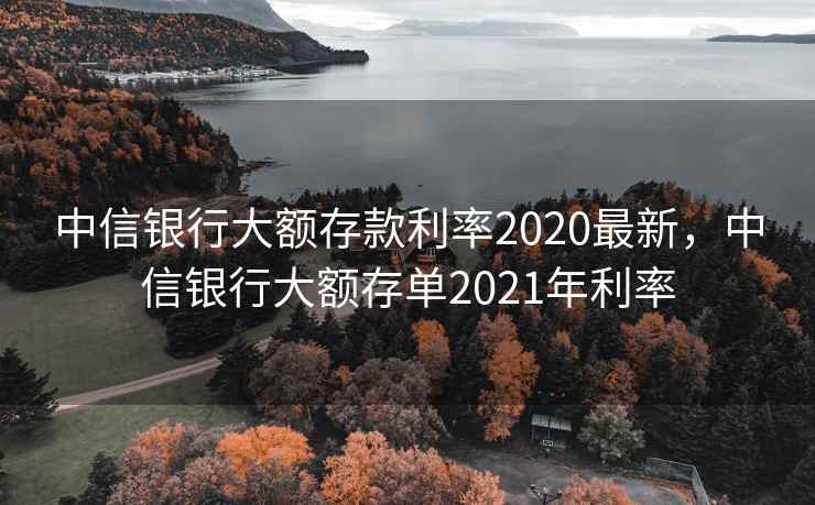 中信银行大额存款利率2020最新，中信银行大额存单2021年利率
